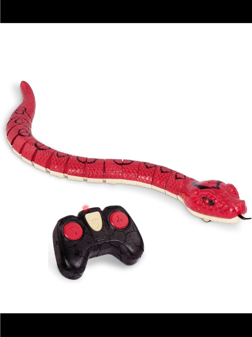 Red Boa Infrared Remote Control Snake with Light Up Eyes. NEW